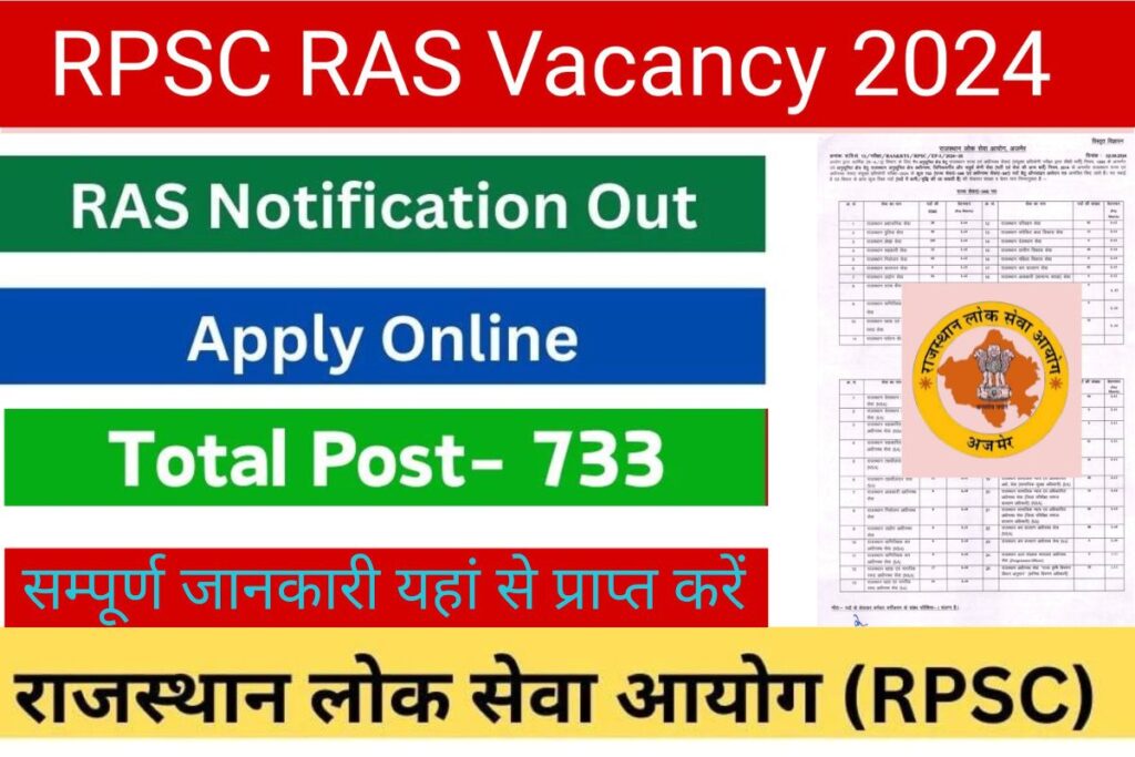 RPSC RAS Vacancy Notification