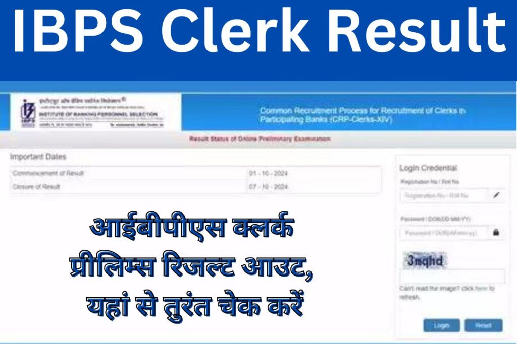 IBPS Clerk Result