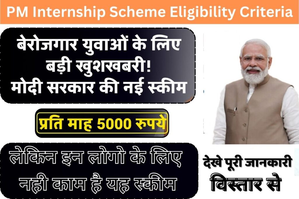 PM Internship Scheme Eligibility Criteria